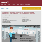 Screen shot of the Interalia Communications Ltd website.