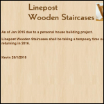 Screen shot of the Linepost Wooden Staircases website.