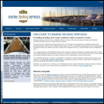 Screen shot of the Marine Decking Sevices website.