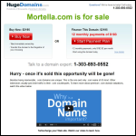 Screen shot of the Mortella IT Services website.