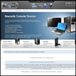 Screen shot of the Newcastle Computer Services website.