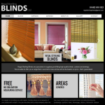 Screen shot of the Regal Sterling Blinds website.