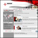 Screen shot of the Bilstein Cutting Equipment website.