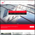 Screen shot of the Jet Cox Ltd website.