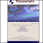 Screen shot of the Planeweighs Ltd website.