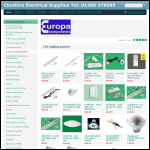 Screen shot of the Cheshire Electrical Supplies Ltd website.