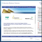 Screen shot of the Quorum Business Systems Ltd website.