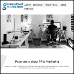 Screen shot of the Graeme Powell Marketing Ltd website.