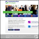 Screen shot of the Communication Technologies website.