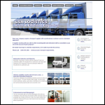 Screen shot of the Land Sea & Air Logistics website.