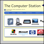 Screen shot of the The Computer Station website.