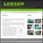 Screen shot of the Lawson Engineering Services website.