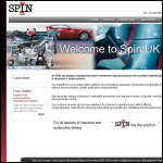 Screen shot of the Spin Uk Ltd website.