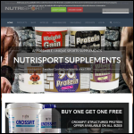 Screen shot of the Nutrisport Ltd website.
