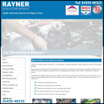 Screen shot of the Rayner Diesel Services website.