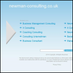 Screen shot of the Newman Consulting website.