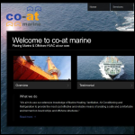 Screen shot of the Co-at Marine Ltd website.