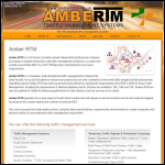 Screen shot of the Amber-rtm Ltd website.