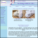 Screen shot of the Essanti Textiles website.
