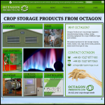 Screen shot of the Octagon Products Ltd website.