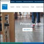 Screen shot of the The British United Provident Association Ltd website.