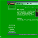 Screen shot of the Anthony & Pykett website.