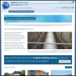 Screen shot of the Portable & Modular Building Services Ltd website.