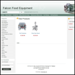 Screen shot of the Falcon Services Uk website.