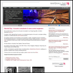 Screen shot of the Marshall Day Acoustics website.