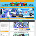 Screen shot of the Soft Play Hire Surrey website.