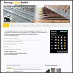 Screen shot of the Hensey Roofing website.