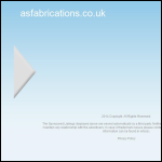 Screen shot of the AS Fabrications (UK) Ltd website.