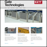 Screen shot of the Gate Technologies Ltd website.