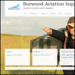 Screen shot of the Burwood Aviation Supplies Ltd website.