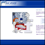 Screen shot of the Fastshield Packaging Ltd website.