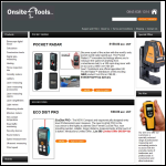 Screen shot of the Onsitetools website.