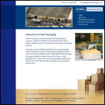 Screen shot of the Powell Packaging Ltd website.