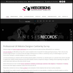 Screen shot of the SO Web Designs Ltd website.