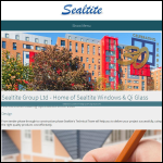 Screen shot of the Sealtite Windows Ltd website.