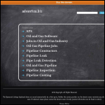 Screen shot of the Advantica (Testing & Certification) website.