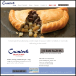 Screen shot of the Crantock Bakery Ltd website.