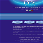 Screen shot of the C C S Neon Ltd website.