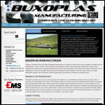 Screen shot of the Buxoplas website.