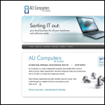 Screen shot of the AU Computers NE Ltd website.