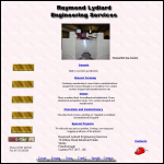 Screen shot of the Raymond Lydiard Engineering Services website.