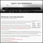 Screen shot of the Adept Search Engine Optimisation website.