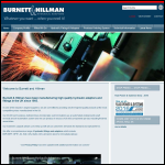 Screen shot of the Burnett & Hillman website.