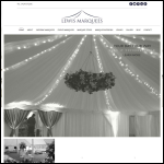 Screen shot of the Lewis Marquees (Westbourne) Ltd website.