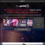 Screen shot of the Tayprint Ltd website.