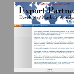 Screen shot of the Export Partners website.